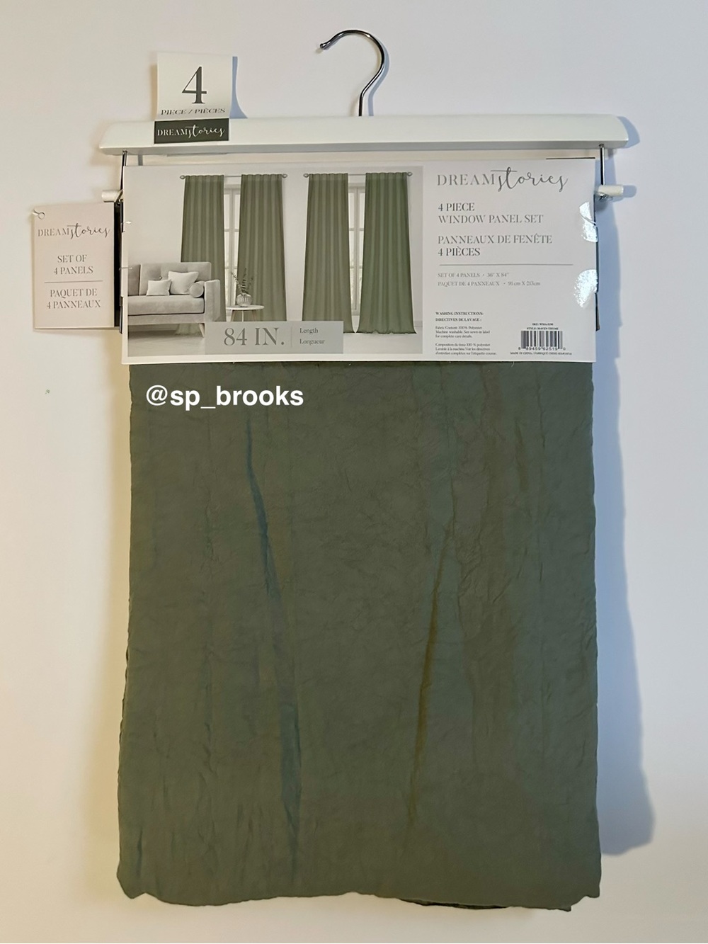 🎁4PC Dream Stories Window Panel Set - 36” x 84” - Maven-Thyme - Color is Green